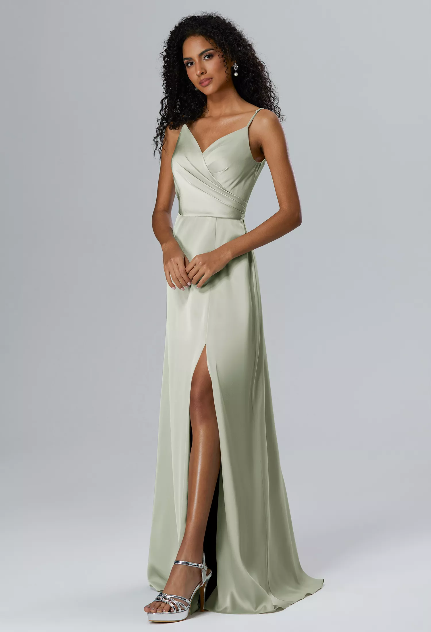 AW Theodora Sage Green  Floral Bridesmaid Dresses